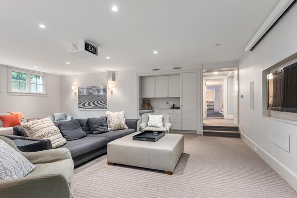 Interior, Living room, Recessed Lighting
