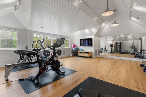 Fitness Equipment, Interior, Wood Texture Flooring