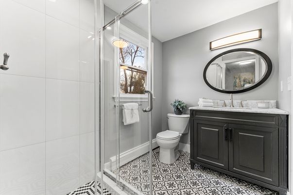 Bathroom, Glass Shower, Interior
