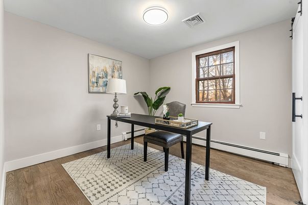Home Office, Interior, Wood Texture Flooring