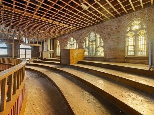 Interior, Stone Walls, Wooden Beams, Wood Texture Flooring