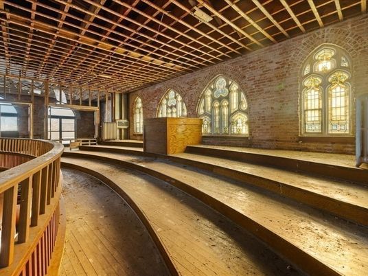 Interior, Stone Walls, Wooden Beams, Wood Texture Flooring