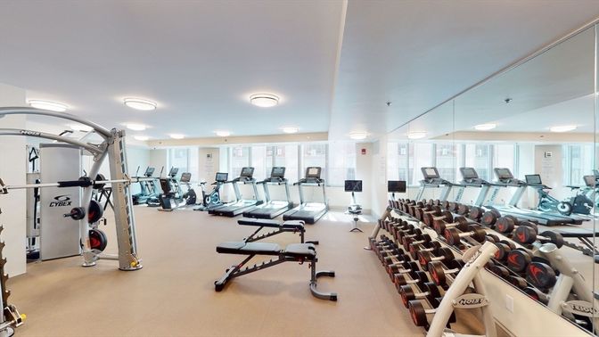 Fitness Equipment, Gym, Interior
