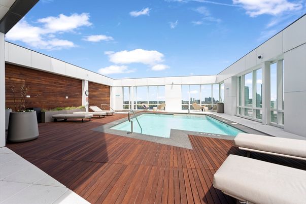 Exterior, Pool, Wood Texture Flooring