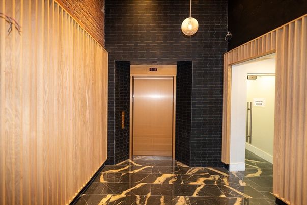 Elevator, Interior, Pendant Lights