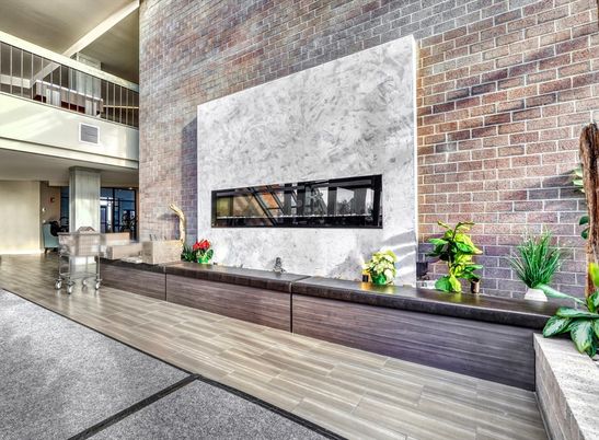 Fireplace, Interior, Stone Walls, Wood Texture Flooring