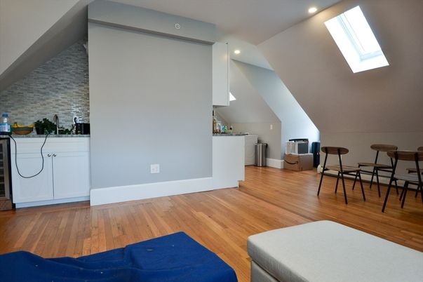 Interior, Recessed Lighting, Stone Walls, Wood Texture Flooring