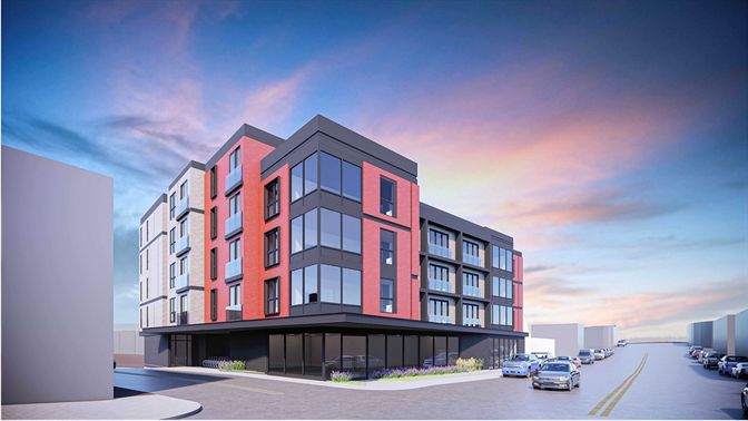 Exterior, Facade, Condo Building