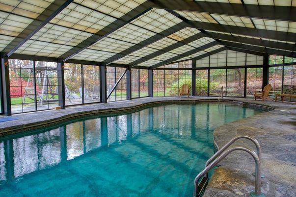Glass Ceilings, Interior, Pool, Sun Room