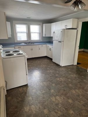 Interior, Kitchen, Wood Texture Flooring
