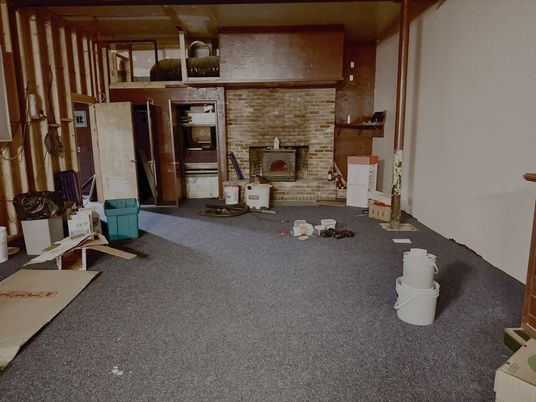 Fireplace, Interior, Stone Walls