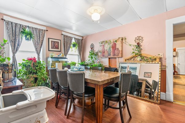 Dining room, Interior, Wood Texture Flooring
