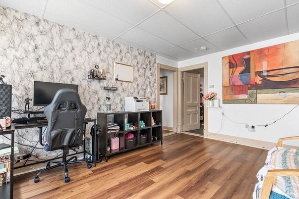 Home Office, Interior, Wood Texture Flooring