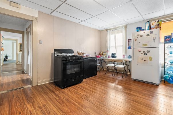 Interior, Kitchen, Wood Texture Flooring