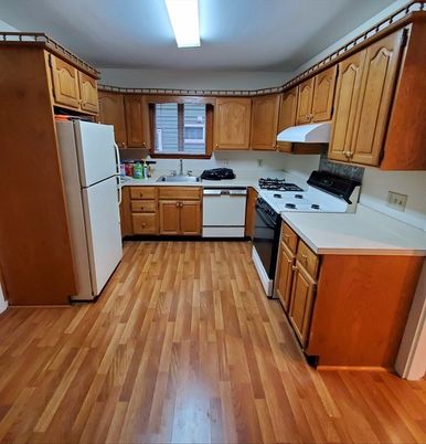 Interior, Kitchen, Wood Texture Flooring