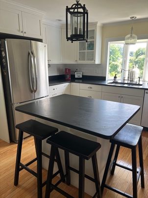 Interior, Kitchen, Pendant Lights, Stainless Steel Appliances, Wood Texture Flooring
