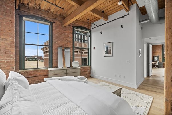 Bedroom, Interior, Stone Walls, Wooden Beams, Wooden Ceilings, Wood Texture Flooring