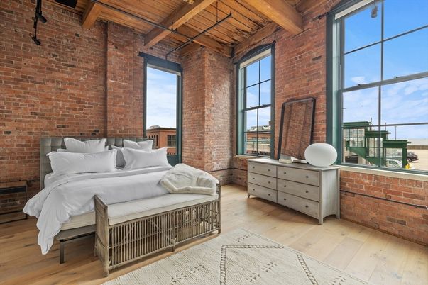 Bedroom, Interior, Stone Walls, Wooden Beams, Wooden Ceilings, Wood Texture Flooring