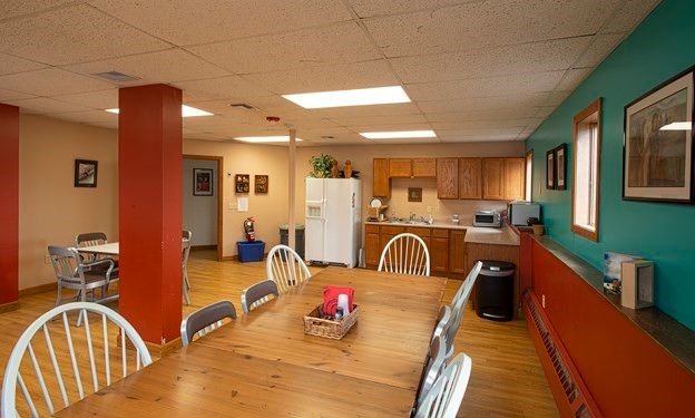 Dining room, Interior, Kitchen, Recessed Lighting, Wood Texture Flooring