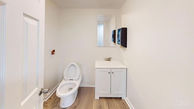 Bathroom, Interior, Wood Texture Flooring
