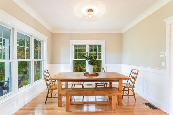Dining room, Interior, Wood Texture Flooring