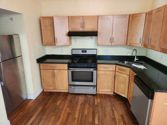 Interior, Kitchen, Wood Texture Flooring