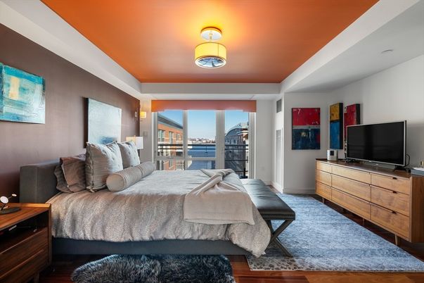 Bedroom, Interior, Water, Wood Texture Flooring