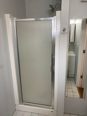 Bathroom, Glass Shower, Interior, Washer