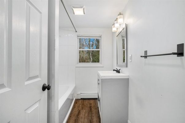 Bathroom, Interior, Wood Texture Flooring