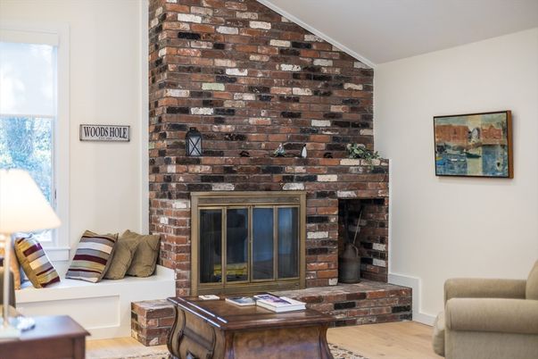 Fireplace, Interior, Stone Walls, Wood Texture Flooring
