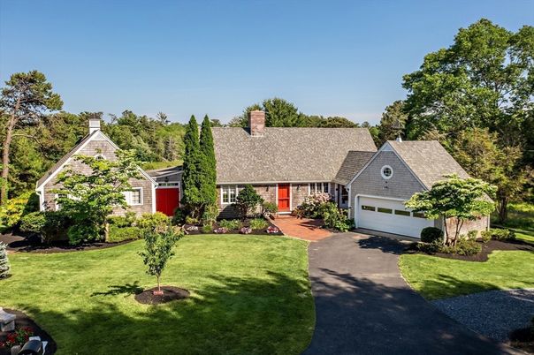 Attached, Backyard, Exterior, Facade, Cape Cod