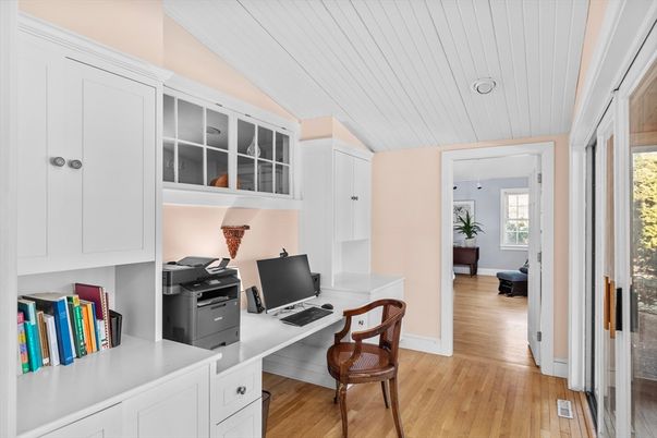 Home Office, Interior, Wood Texture Flooring