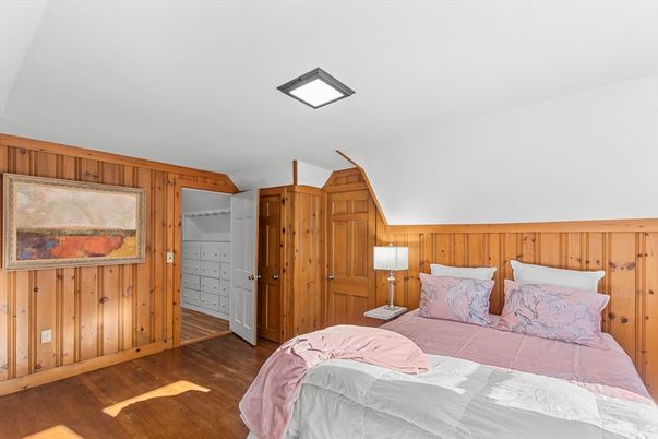 Bedroom, Interior, Wood Texture Flooring, Wooden Walls