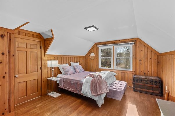 Bedroom, Interior, Wood Texture Flooring, Wooden Walls
