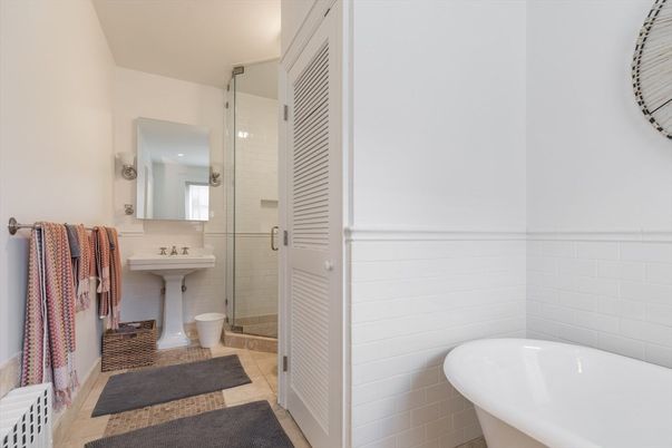 Bathroom, Free Standing Baths, Glass Shower, Interior