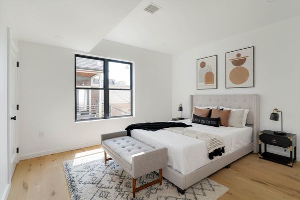 Bedroom, Interior, Wood Texture Flooring