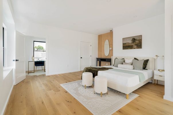 Bedroom, Interior, Wood Texture Flooring