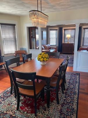 Chandelier, Dining room, Interior, Living room, Wood Texture Flooring