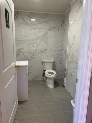Bathroom, Interior, Marble Walls
