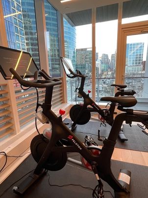Fitness Equipment, Interior, Wood Texture Flooring