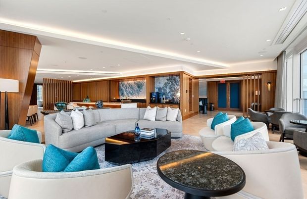 Dining room, Interior, Living room, Recessed Lighting, Wooden Walls