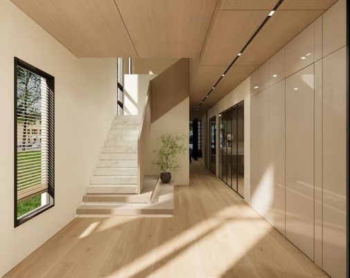 Interior, Recessed Lighting, Wooden Ceilings, Wood Texture Flooring
