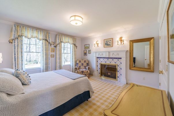 Bedroom, Fireplace, Interior