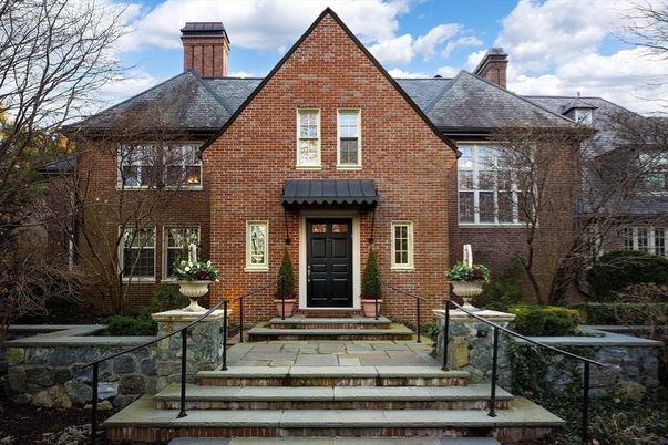 Exterior, Facade, Brick Facade, Tudor Revival