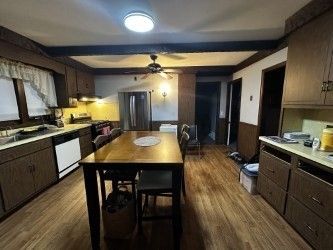 Dining room, Interior, Kitchen, Wood Texture Flooring