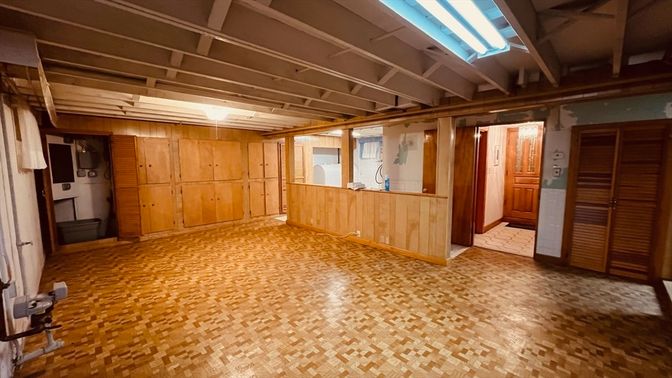 Empty room, Interior, Wooden Walls
