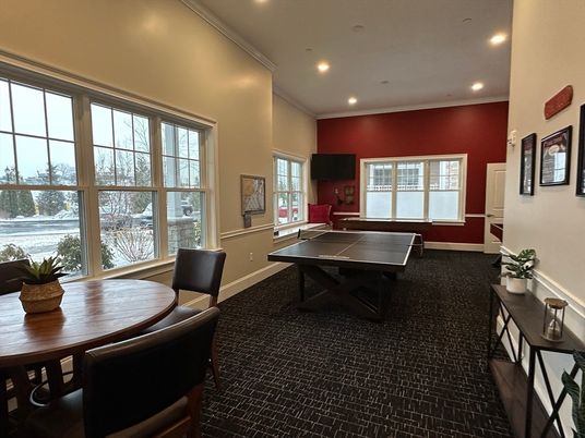 Dining room, Game Room, Interior, Recessed Lighting