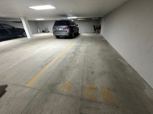 Garage, Interior, Recessed Lighting, Stone Walls