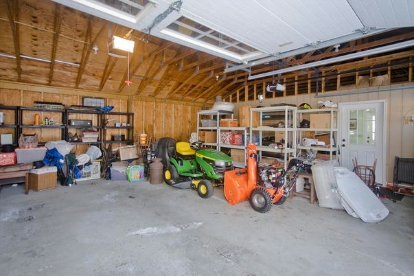 Garage, Interior, Wooden Beams, Wooden Ceilings, Wooden Walls