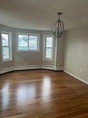 Chandelier, Empty room, Interior, Wood Texture Flooring